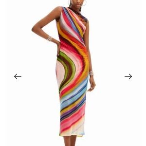 Desigual Multicolor Swirl Maxi Dress